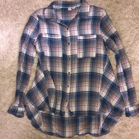 Melrose and Market Hi-lo Button-up, Size M - Picture 2 of 10